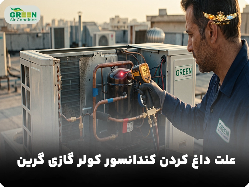 علت داغ کردن کندانسور کولر گازی گرین